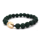 D O W R Y in emerald.